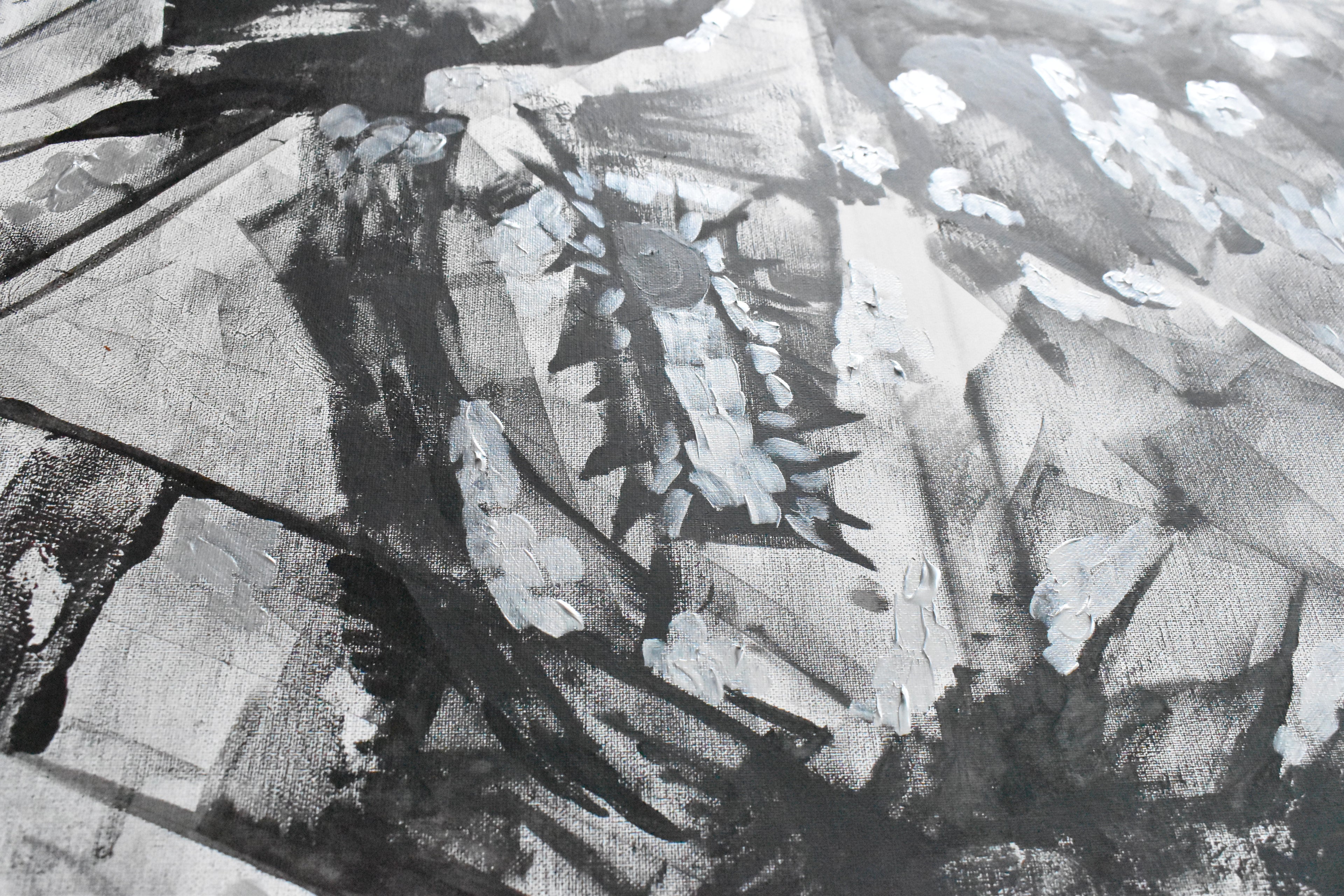 The Gray Areas, 24" x 30" Original Painting