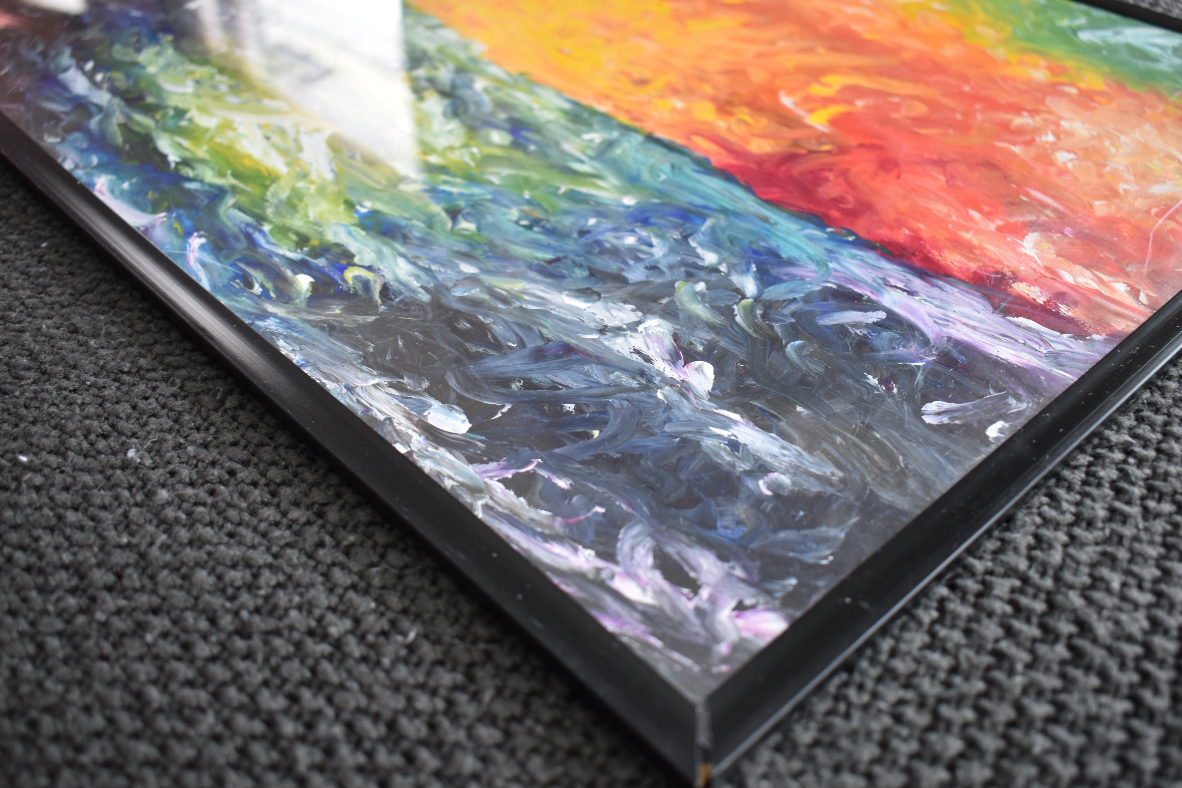 Framed Abstraction of the Sunset 16" x 20" Original